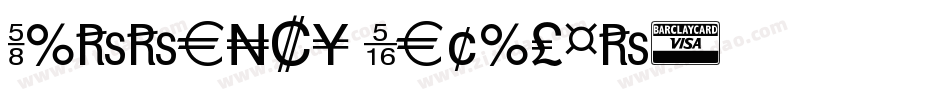 Currency Regular字体转换